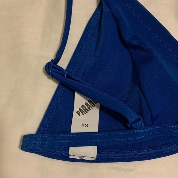 Parade Blue Triangle Bikini Top - Picture 4 of 7
